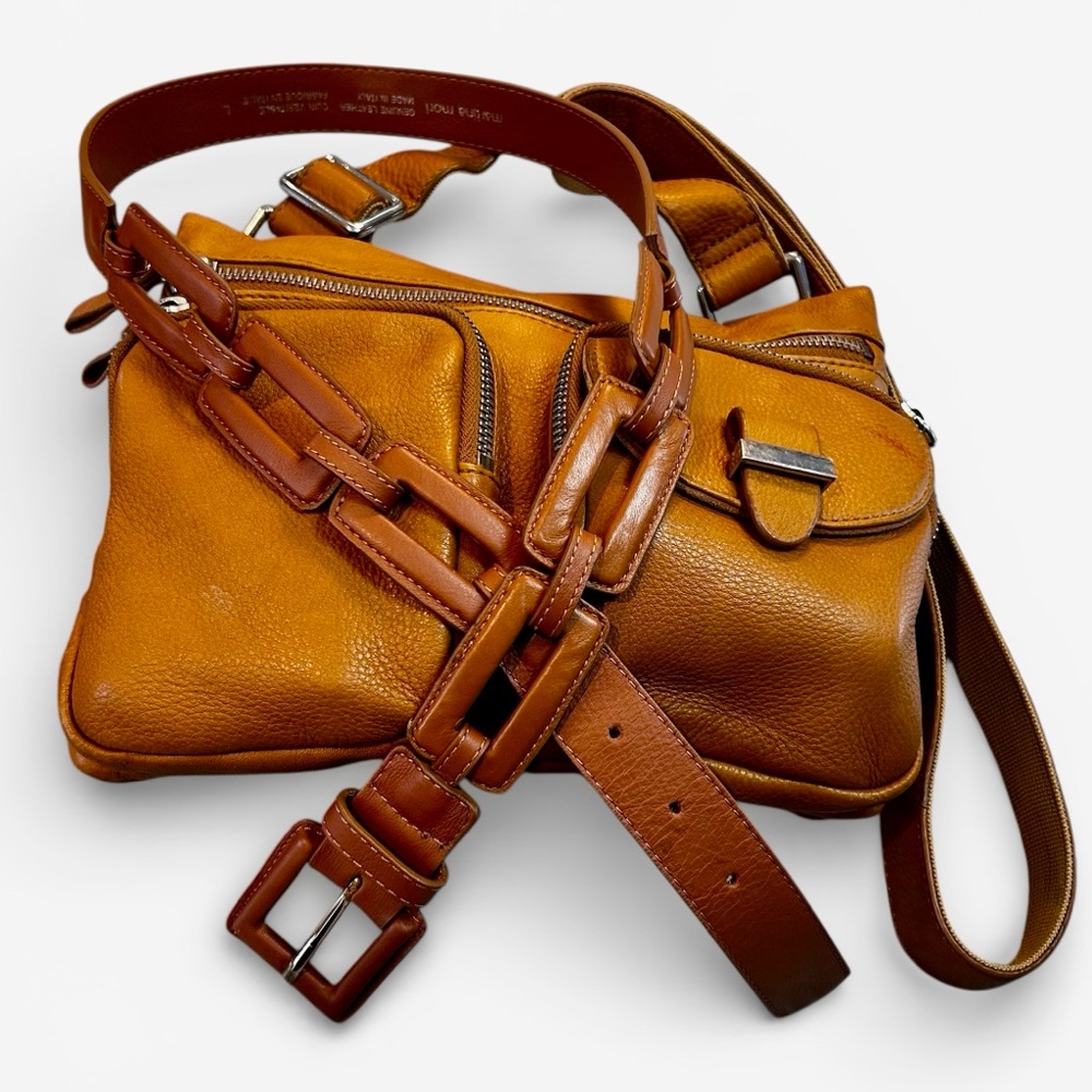 NWOT Martina Mori Leather Link Belt